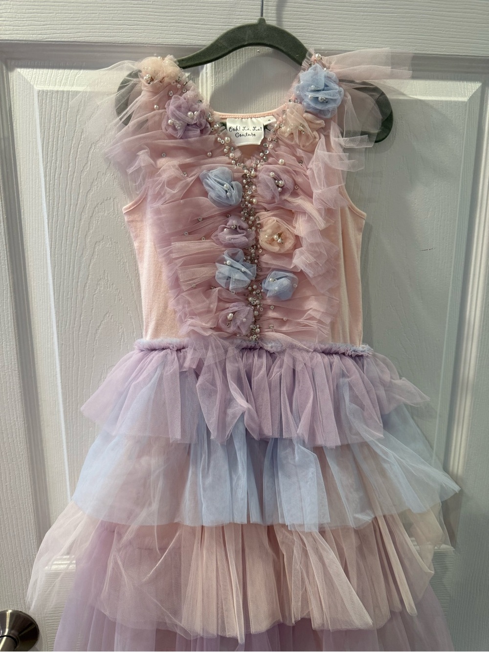 Pastel Pink & Lavender Tulle Dance Costume Dress